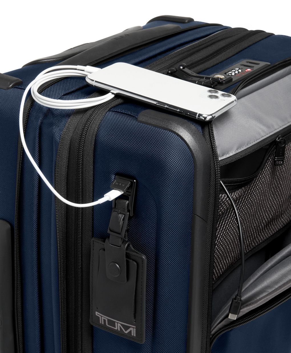 TUMI Alpha Continental Dual Access 4 Wheeled Carry-On - Navy - Image 6