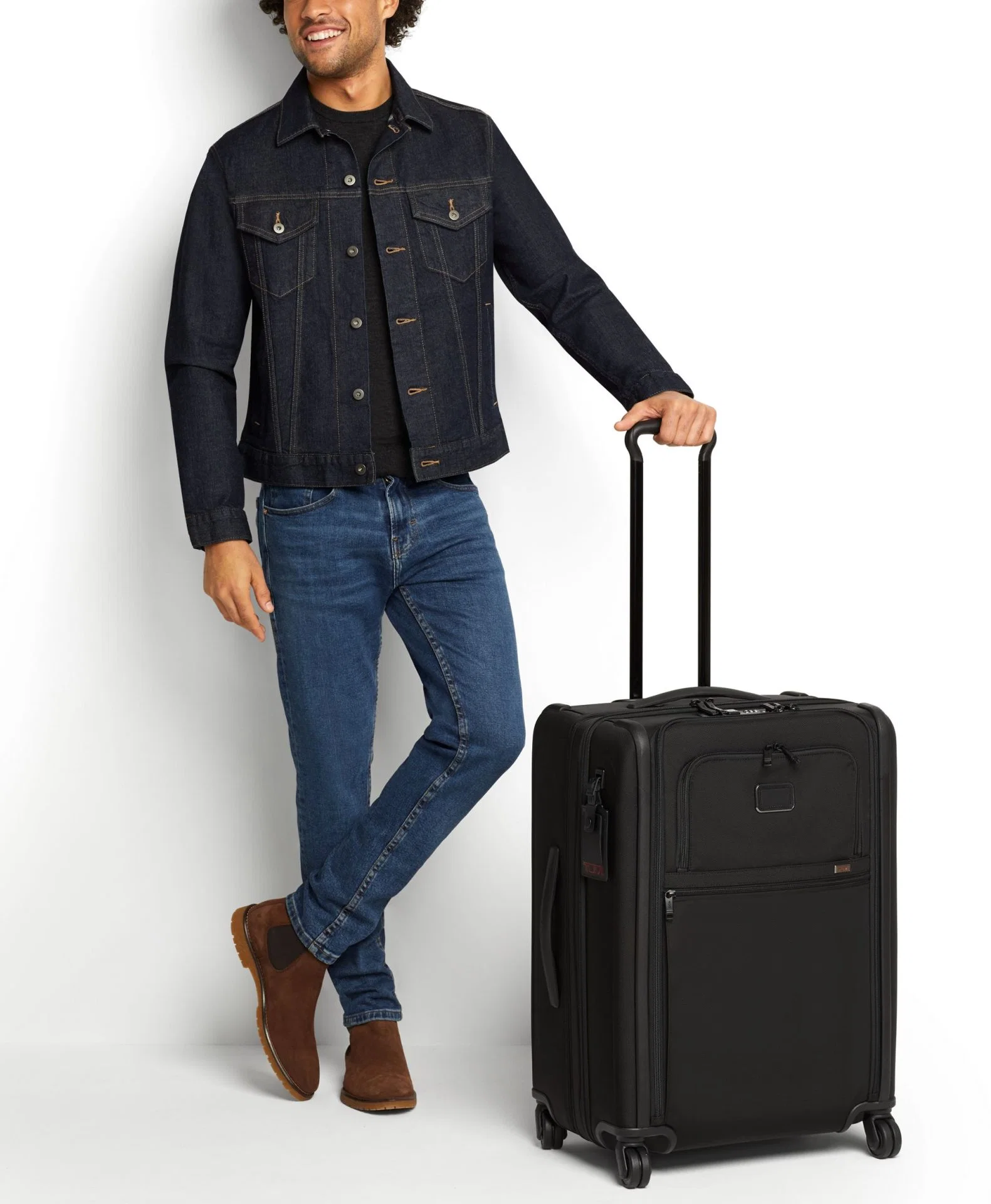 TUMI Alpha Short Trip Expandable 4 Wheeled Packing Case - Black - Image 7