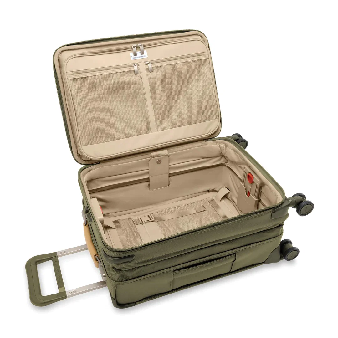Briggs & Riley Baseline Essential 22" Carry-On Expandable Spinner - Olive - Image 10