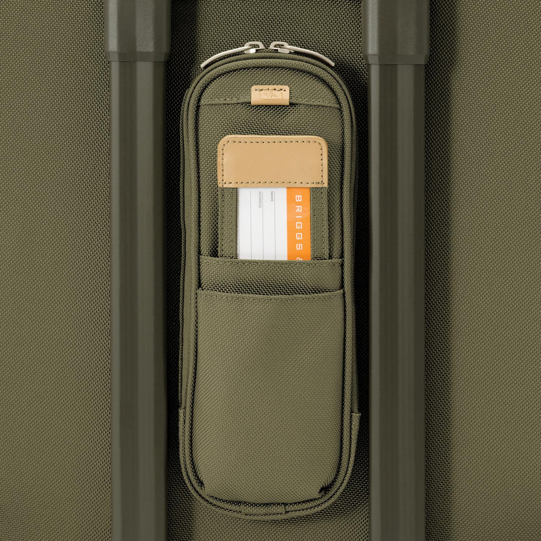 Briggs & Riley Baseline Essential 22" Carry-On Expandable Spinner - Olive - Image 17