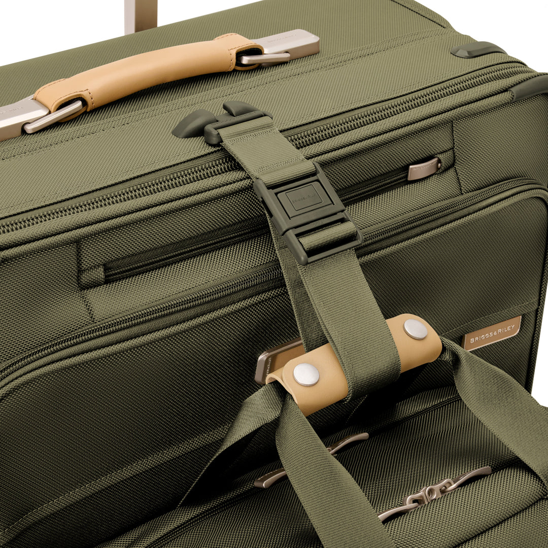 Briggs & Riley Baseline Essential 22" Carry-On Expandable Spinner - Olive - Image 19