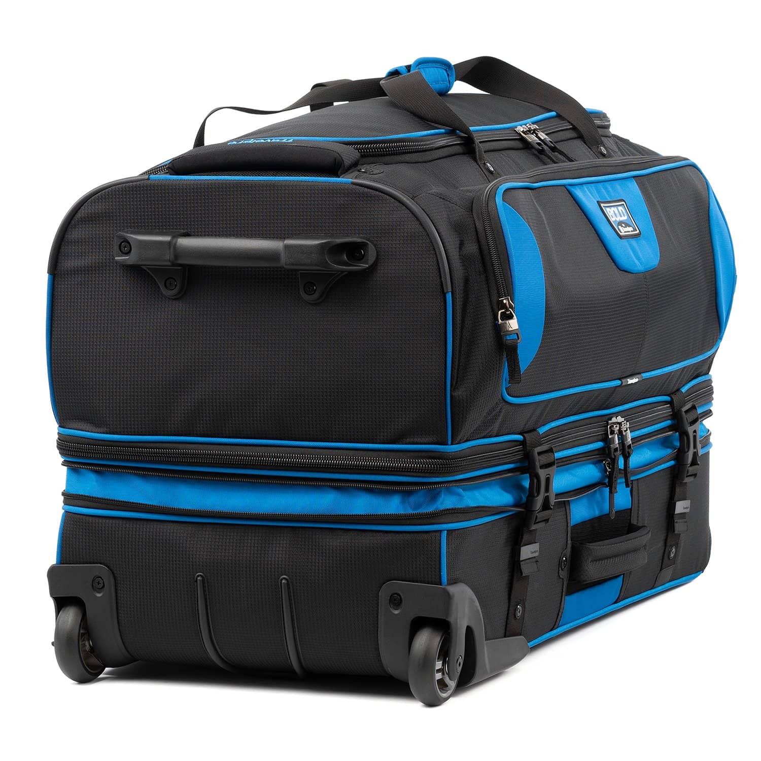 Travelpro Bold 30" Drop-Bottom Expandable Rolling Duffel - Blue/Black - Image 5