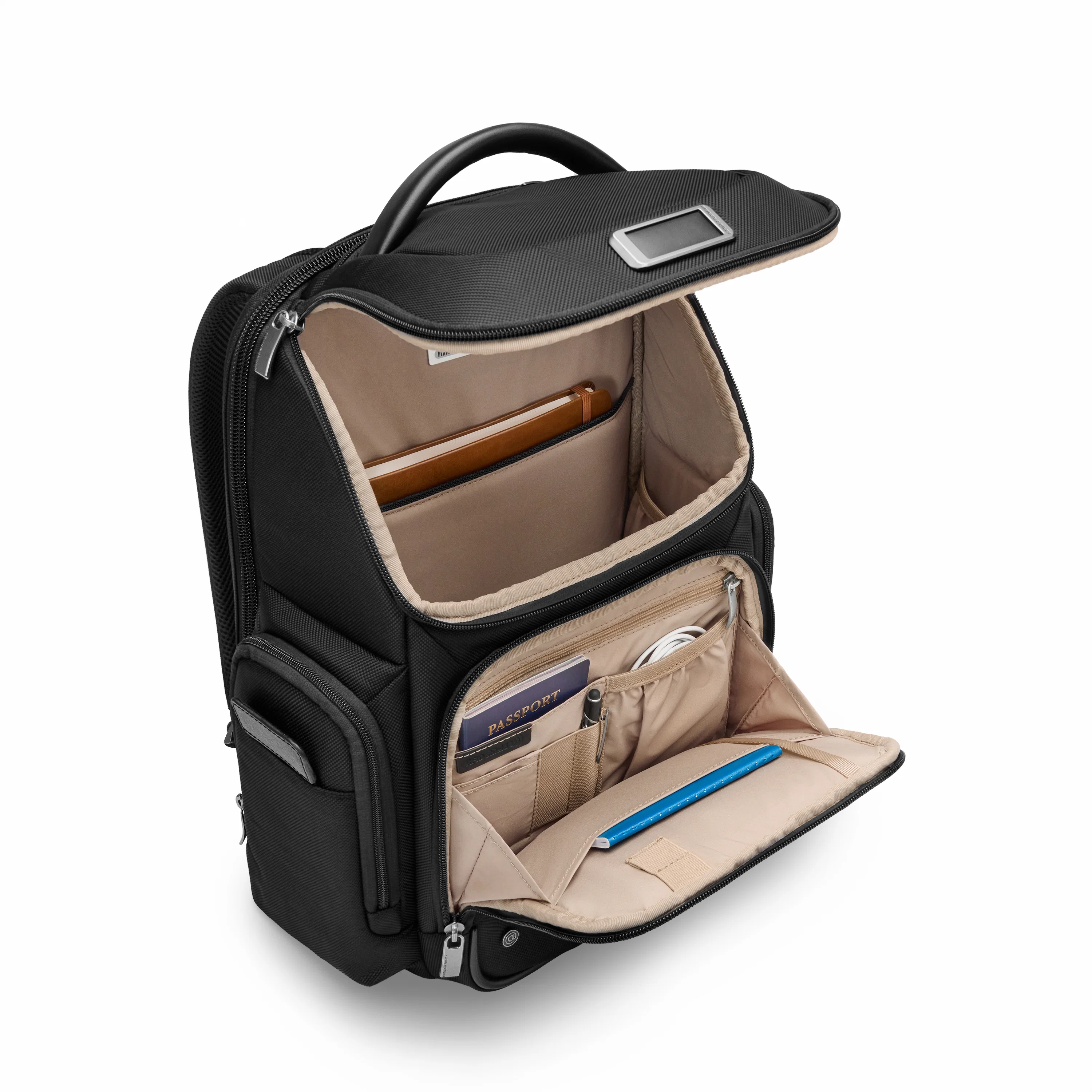 Briggs & Riley @Work Medium Widemouth Backpack - Black - Image 4
