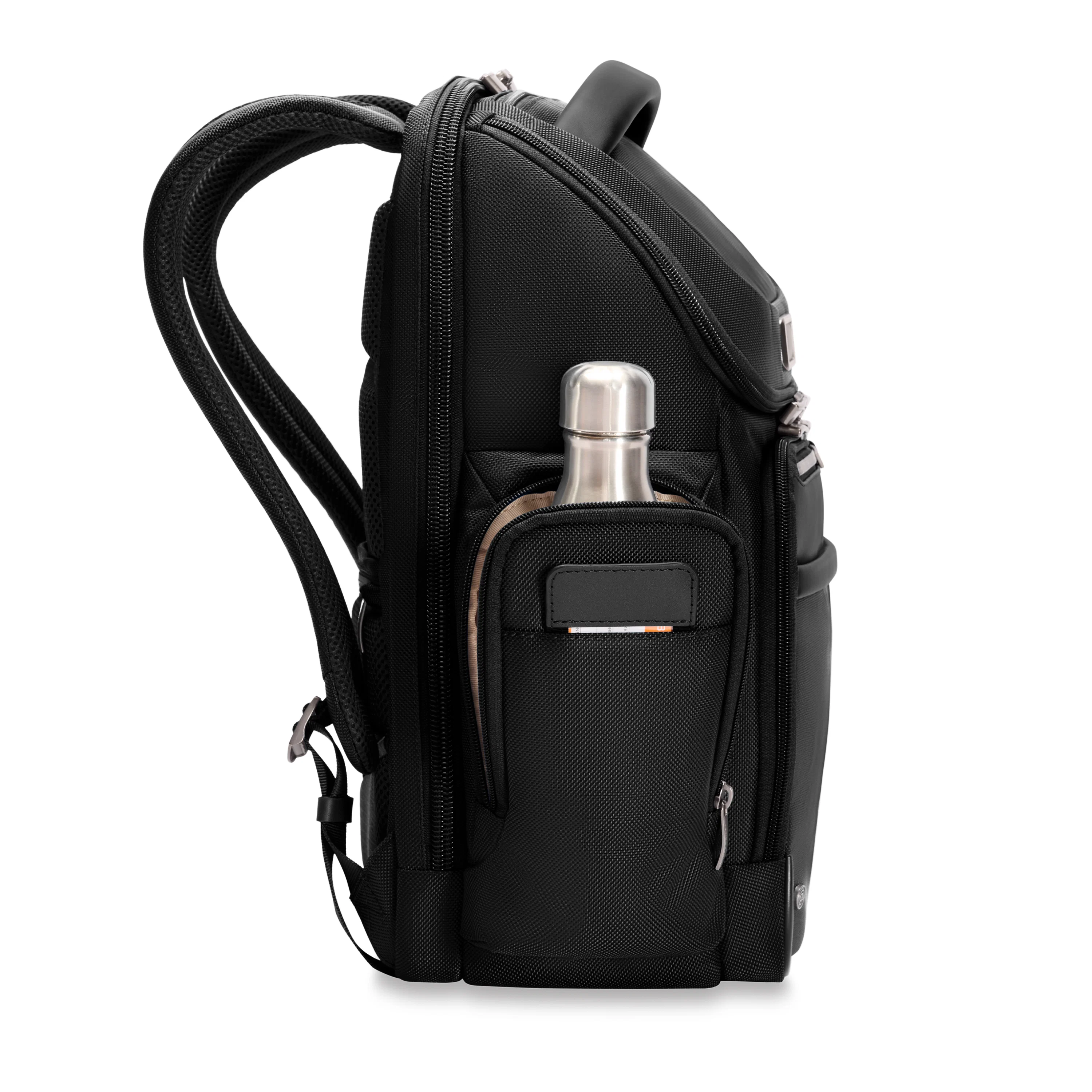 Briggs & Riley @Work Medium Widemouth Backpack - Black - Image 6