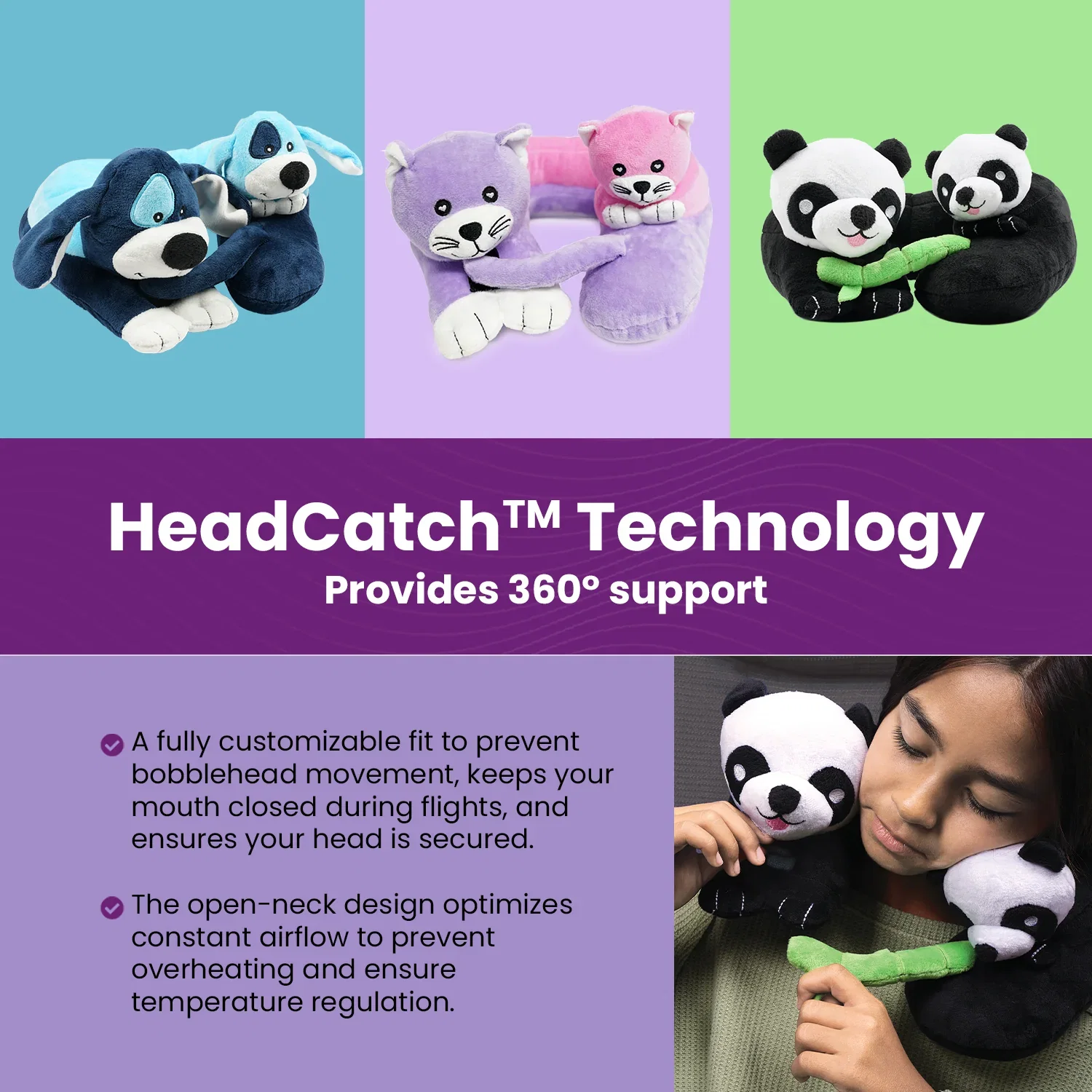 Cabeau Evolution Kids Travel Pillow - Kitty - Image 4