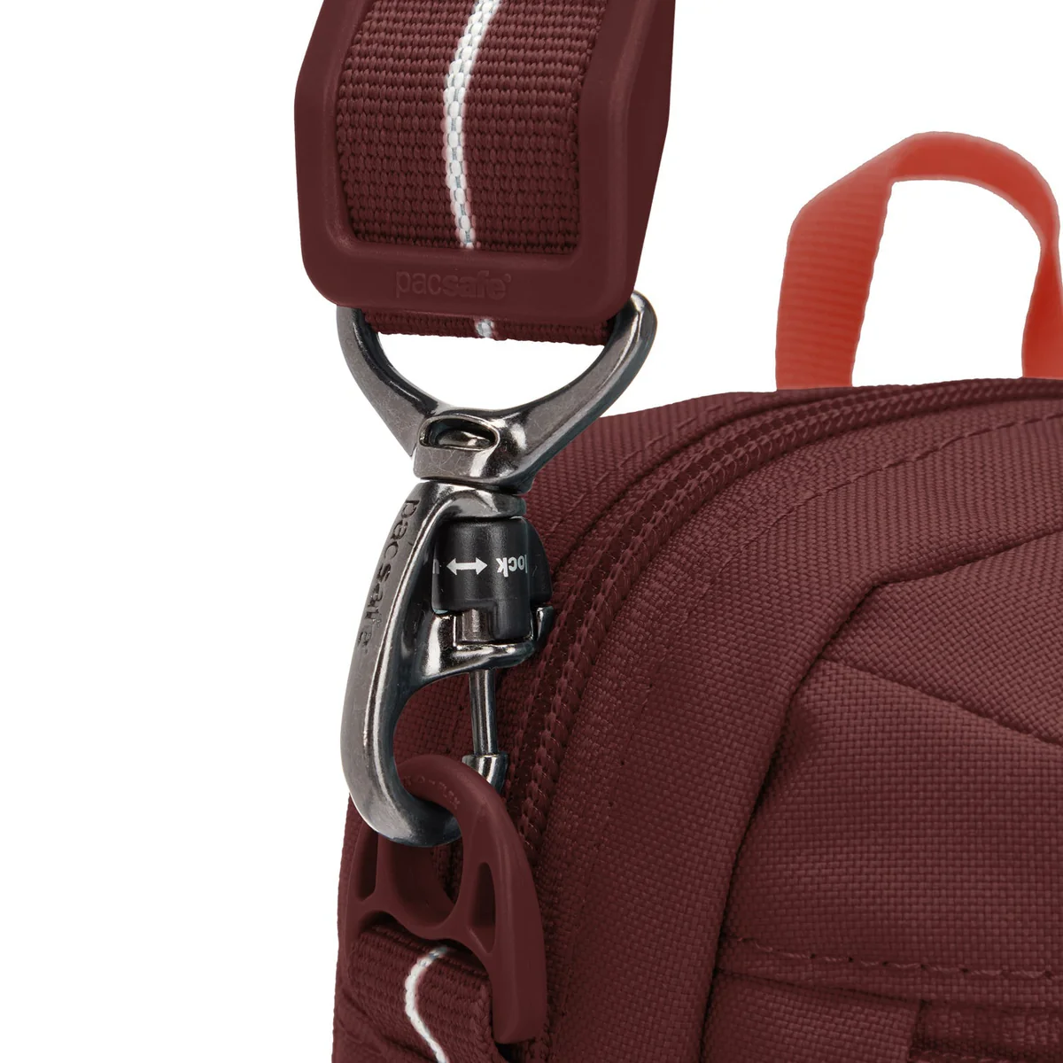 Pacsafe GO Anti-Theft Festival Crossbody - Garnet Red - Image 10