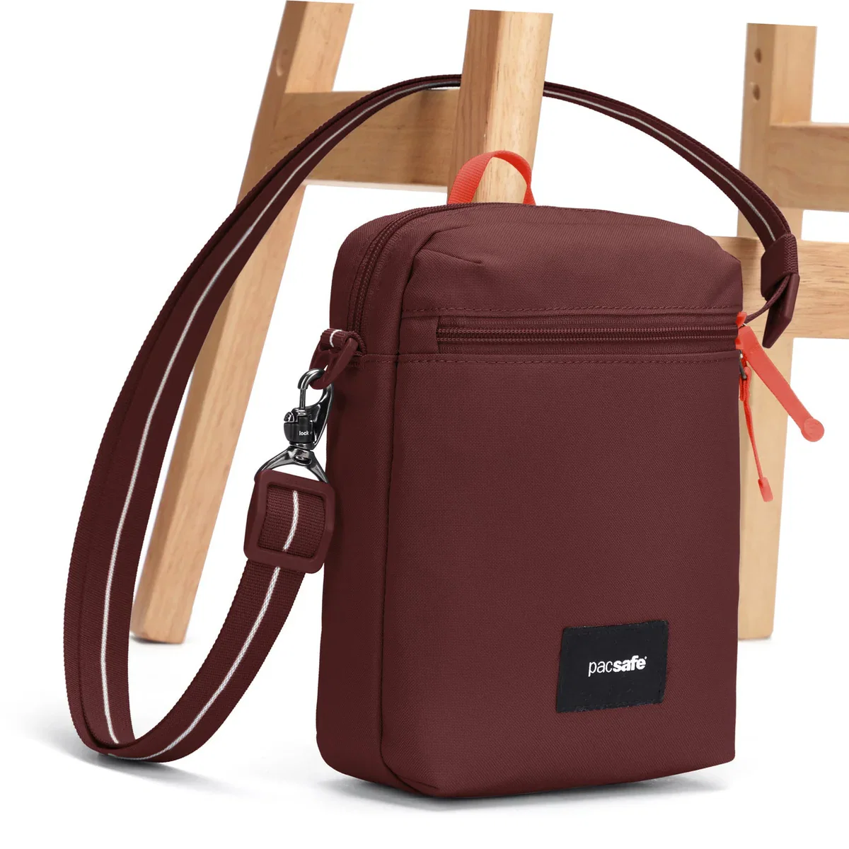Pacsafe GO Anti-Theft Festival Crossbody - Garnet Red - Image 6