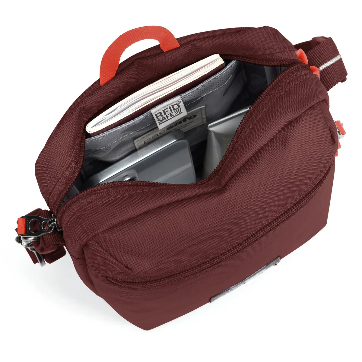 Pacsafe GO Anti-Theft Festival Crossbody - Garnet Red - Image 7