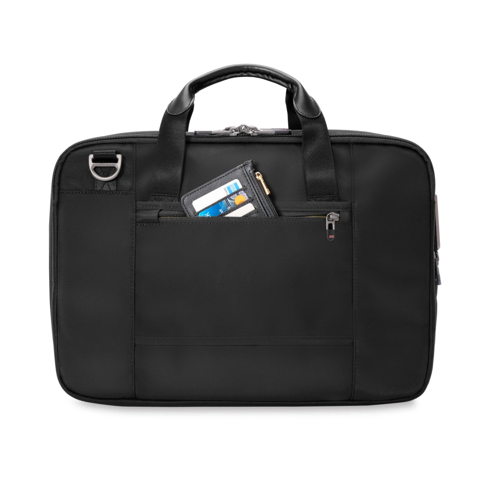 Briggs & Riley HTA Collection Slim Expandable Brief Bag - Black - Image 5