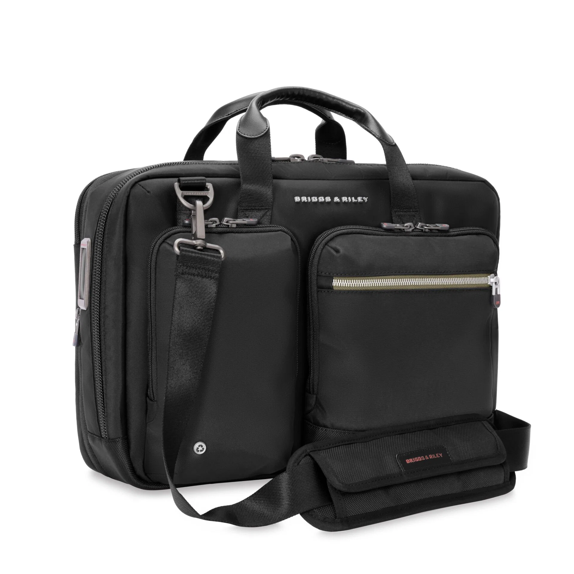 Briggs & Riley HTA Collection Slim Expandable Brief Bag - Black - Image 7