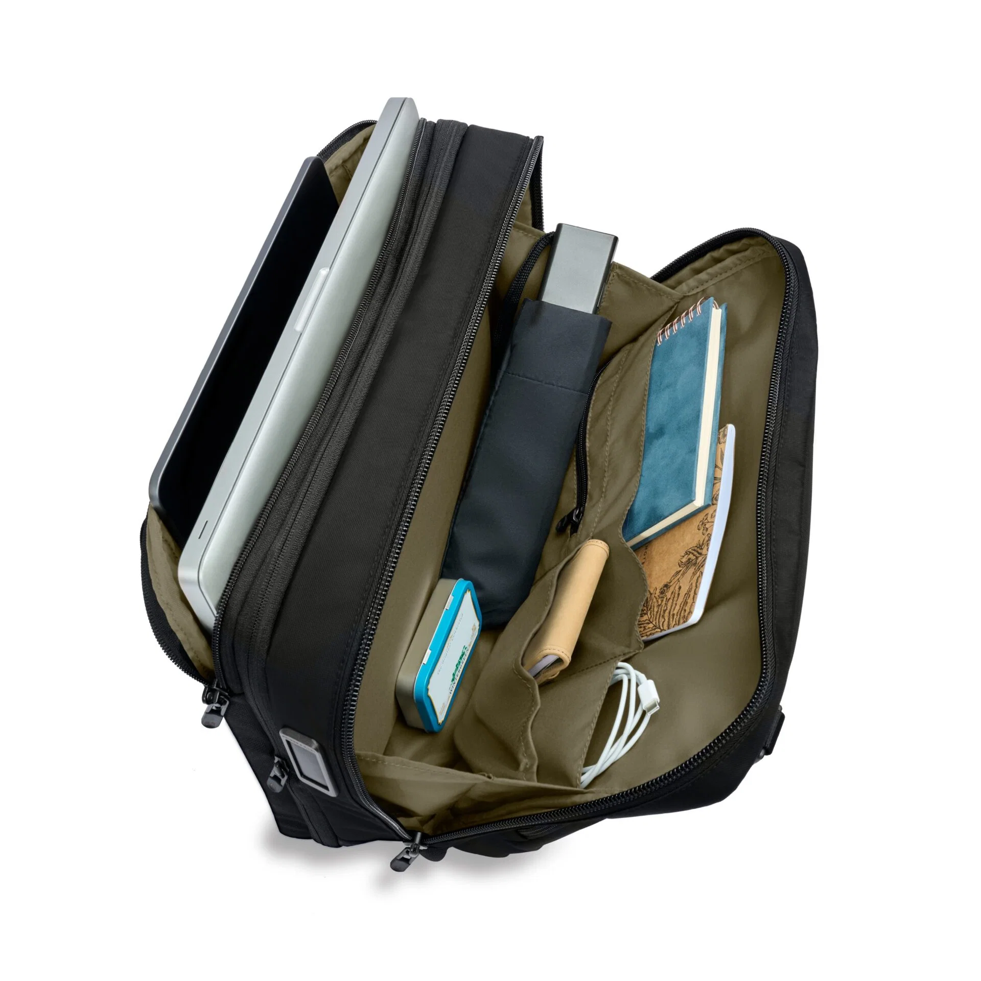 Briggs & Riley HTA Collection Slim Expandable Brief Bag - Black - Image 8