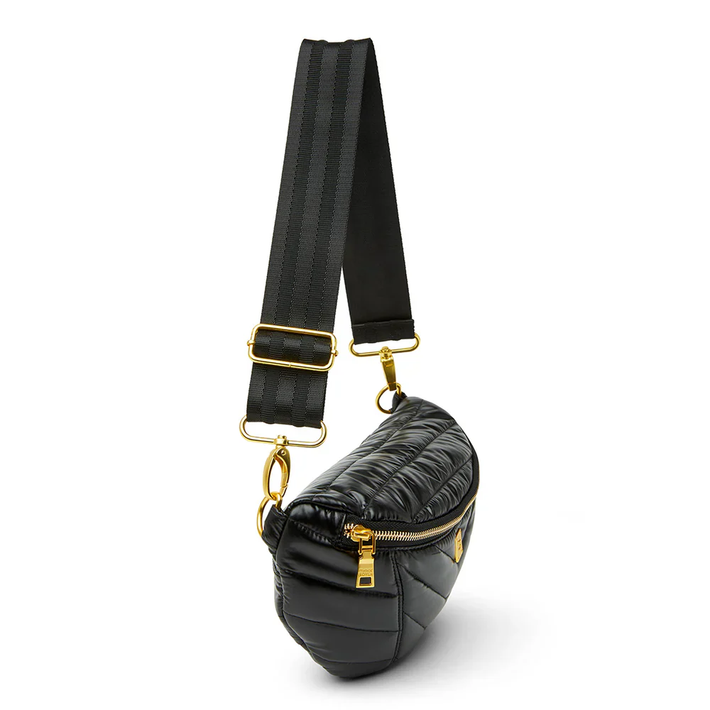 Think Royln Little Runaway Crossbody/Fanny Pack - Pearl Black/Gold - Image 8