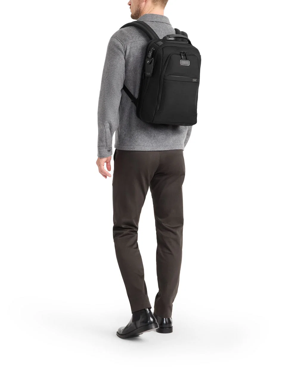 Tumi Alpha Medium 15" Expandable Backpack - Black - Image 7