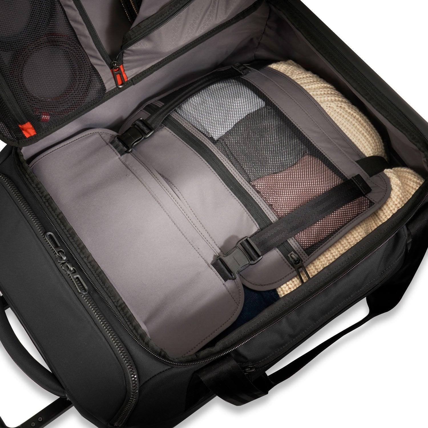 Briggs & Riley ZDX International Carry On Upright Duffel – Black - Image 4